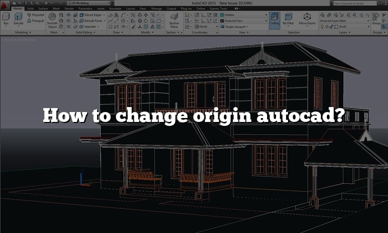 How to change origin autocad?