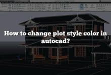 How to change plot style color in autocad?