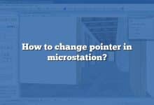 How to change pointer in microstation?