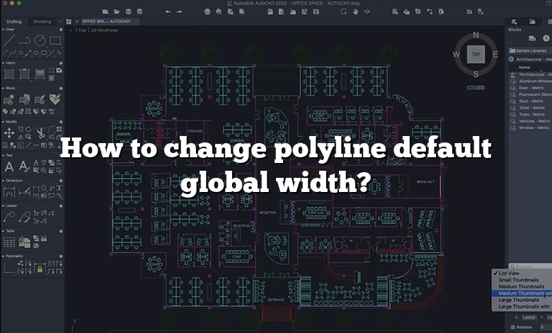 How to change polyline default global width?