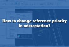 How to change reference priority in microstation?