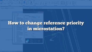 How to change reference priority in microstation?