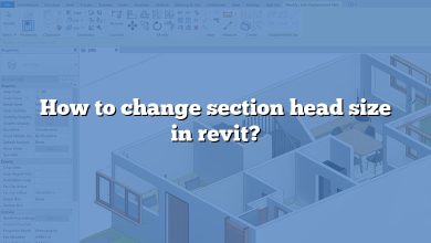 How to change section head size in revit?