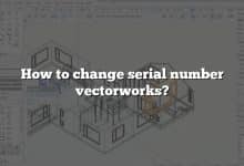 How to change serial number vectorworks?