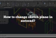 How to change sketch plane in autocad?