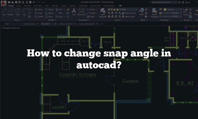 How to change snap angle in autocad?