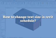 How to change text size in revit schedule?
