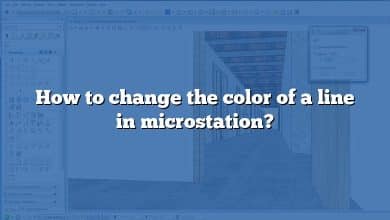 How to change the color of a line in microstation?