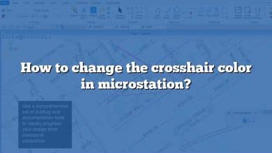 How to change the crosshair color in microstation?