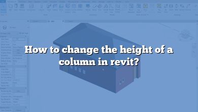 How to change the height of a column in revit?