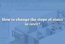 How to change the slope of stairs in revit?