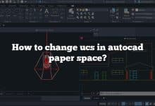 How to change ucs in autocad paper space?