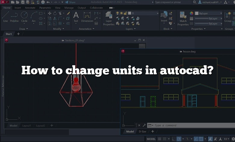 How to change units in autocad?