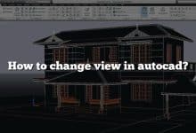 How to change view in autocad?