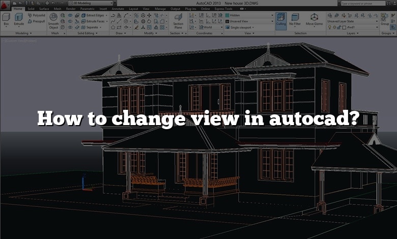 How to change view in autocad?