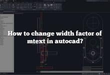 How to change width factor of mtext in autocad?