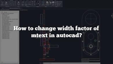 How to change width factor of mtext in autocad?