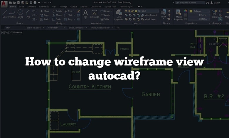 How to change wireframe view autocad?