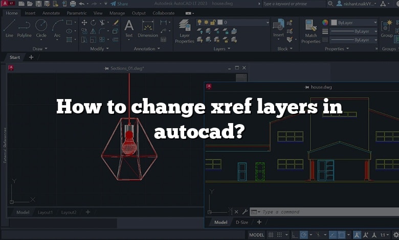 How to change xref layers in autocad?