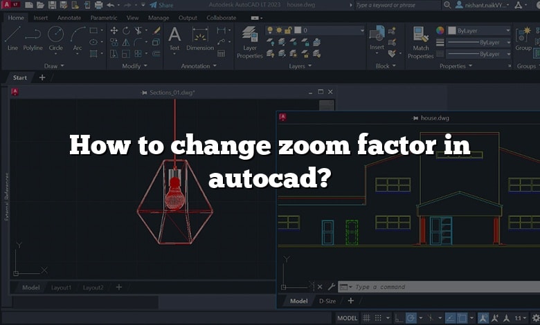 How to change zoom factor in autocad?
