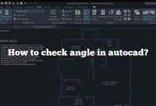 How to check angle in autocad?
