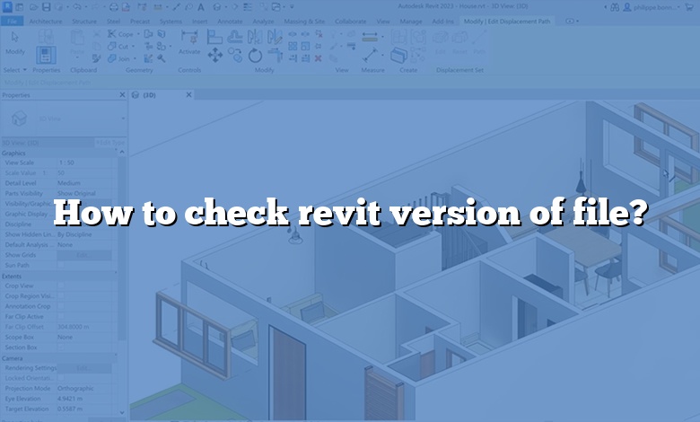 How to check revit version of file?
