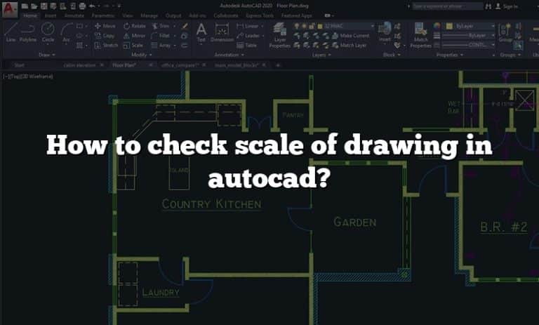 How to check scale of drawing in autocad 