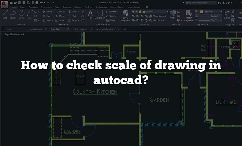 How to check scale of drawing in autocad?