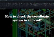 How to check the coordinate system in autocad?