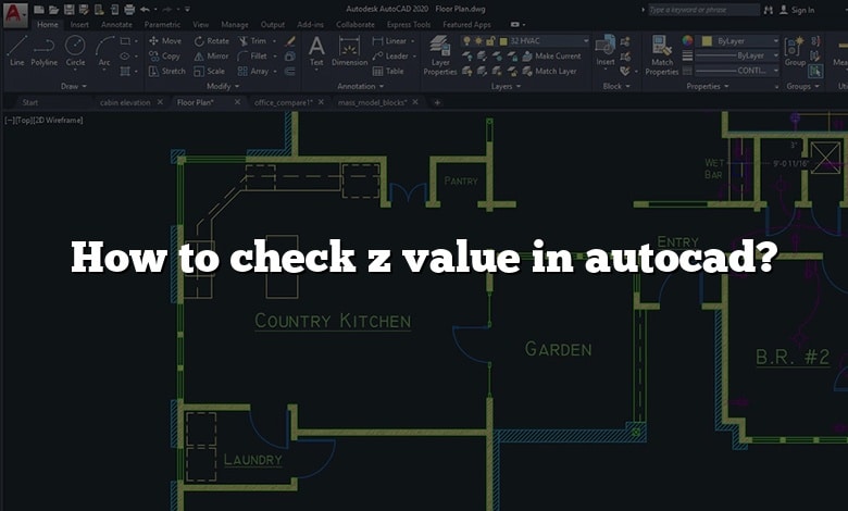 How to check z value in autocad?