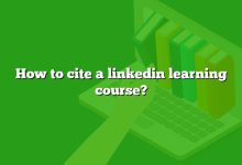 How to cite a linkedin learning course?