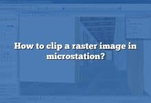 How to clip a raster image in microstation?