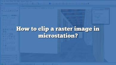 How to clip a raster image in microstation?