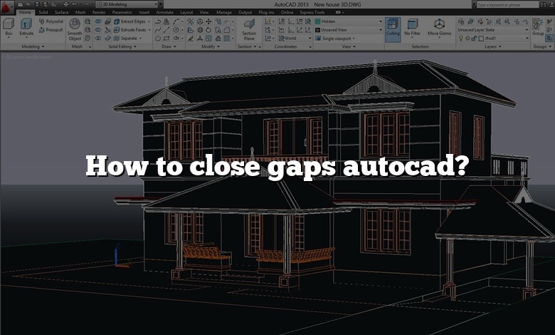 How to close gaps autocad?