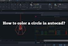 How to color a circle in autocad?