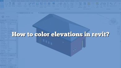 How to color elevations in revit?
