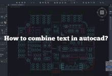 How to combine text in autocad?