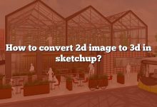 How to convert 2d image to 3d in sketchup?