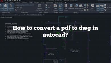 How to convert a pdf to dwg in autocad?