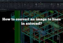 How to convert an image to lines in autocad?