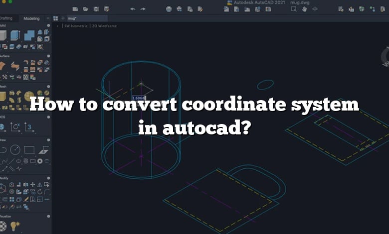 How to convert coordinate system in autocad?