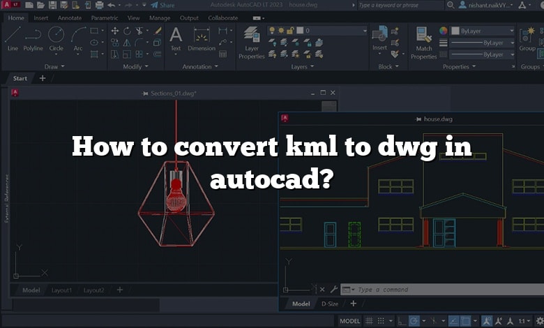 How to convert kml to dwg in autocad?