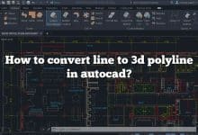 How to convert line to 3d polyline in autocad?