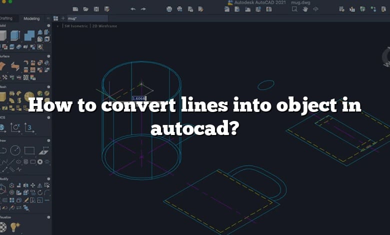 How to convert lines into object in autocad?