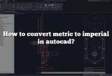 How to convert metric to imperial in autocad?