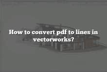 How to convert pdf to lines in vectorworks?