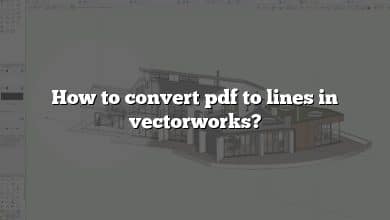 How to convert pdf to lines in vectorworks?