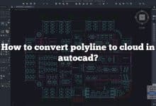 How to convert polyline to cloud in autocad?