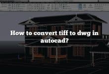 How to convert tiff to dwg in autocad?