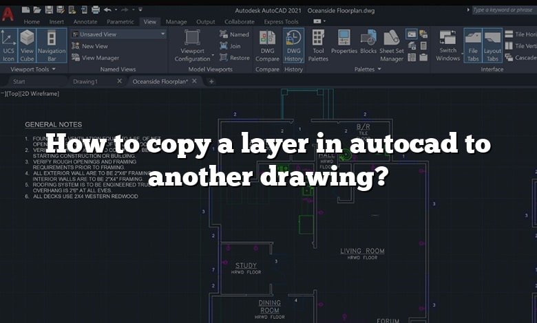 How to copy a layer in autocad to another drawing?